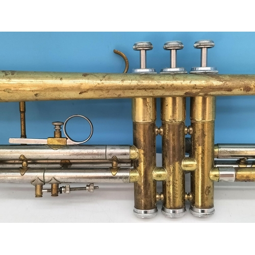 112 - Rare Stradivarius Brass Trumpet. Model 72.