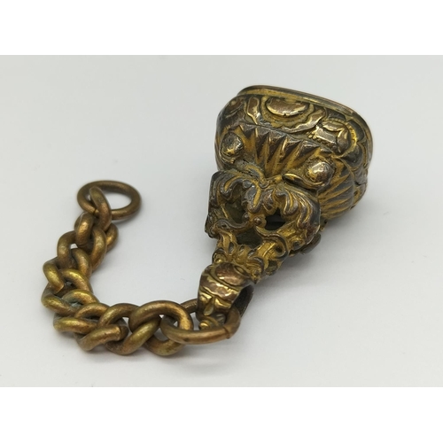 117 - Citrus Stone Watch Fob.