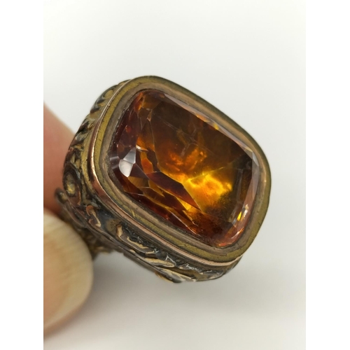 117 - Citrus Stone Watch Fob.