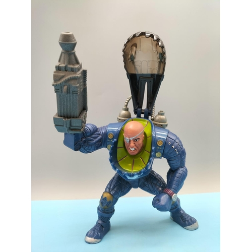 204 - 3 x Vintage 1990's Street Sharks Moto Streex Blades 15cm Action Figures to include Dr Piranoid'