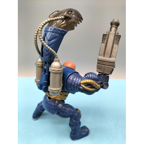 204 - 3 x Vintage 1990's Street Sharks Moto Streex Blades 15cm Action Figures to include Dr Piranoid'