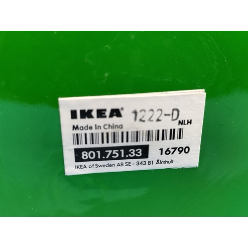 216 - Apple Green Bubble Vase Designed for IKEA by Anne Nilsson. 18cm High, 15cm Diameter.