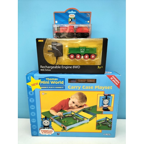228 - Vintage New and Sealed ERTL 'Thomas the Tank Engine' Mini World Train Carry Case Playset, James Trai... 