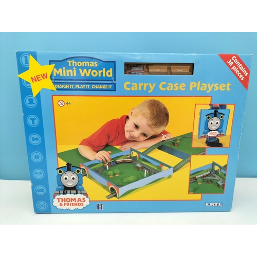 228 - Vintage New and Sealed ERTL 'Thomas the Tank Engine' Mini World Train Carry Case Playset, James Trai... 