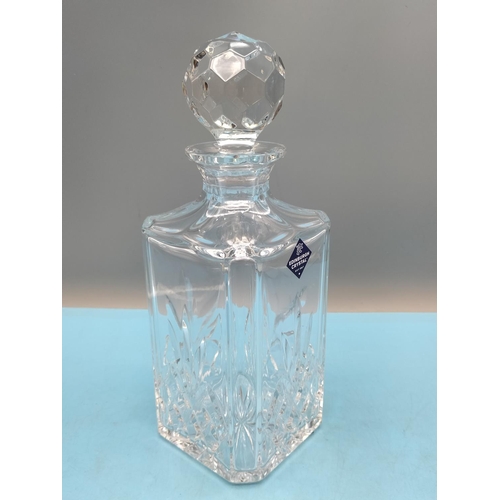 24 - Boxed Edinburgh Crystal 'Tay' Pattern Decanter and Boxed Set of 6 Tumblers.