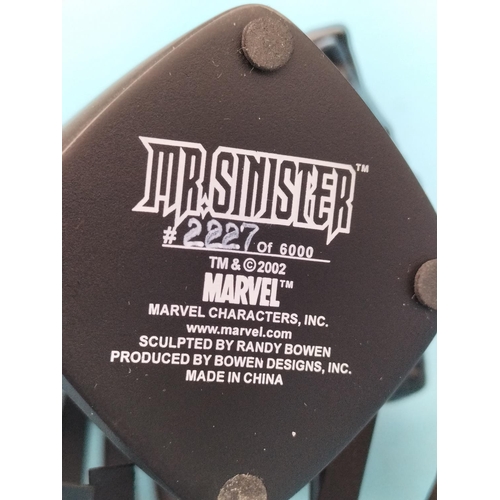 330 - Boxed Marvel Randy Bowen Design 'Mr Sinister' Mini Bust 2002. Limited Edition 2227/6,000.