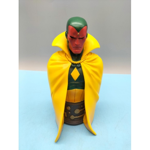 332 - Boxed Marvel Randy Bowen Design 'The Vision' Mini Bust. Limited Edition 4394/5,000.