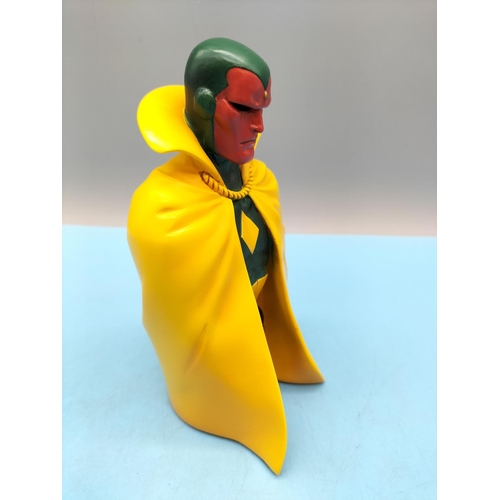 332 - Boxed Marvel Randy Bowen Design 'The Vision' Mini Bust. Limited Edition 4394/5,000.