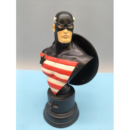 334 - Boxed Marvel Randy Bowen Design 'U.S Agent' Mini Bust. Limited Edition 3,726/5,000.