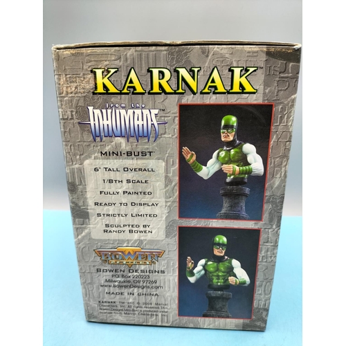 34 - Boxed Marvel Randy Bowen Design 'Karnak' Mini Bust 2004. Limited Edition 1959/3,000.