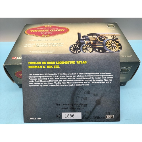 408 - Boxed Corgi Vintage Glory of Steam Limited Edition No 80104 'John Fowler B6 Road Locomotive.