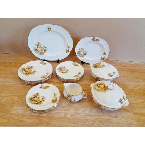 48 - Alfred Meakin 'Hay Ride' Pattern Part Dinner Service to include Lidded Tureens (2), Meat Platter, Di... 