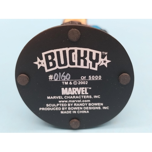 54 - Boxed Marvel Randy Bowen Design 'Bucky' Mini Bust 2002. Limited Edition 160/5,000.