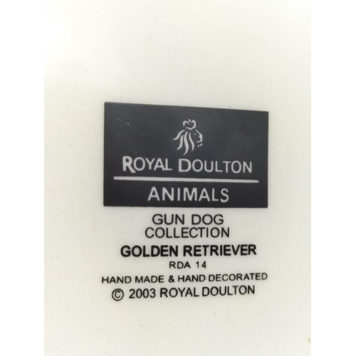 700 - Royal Doulton Gun Dog Collection Figure of a Golden Retriever RDA14. 14cm High x 17cm.