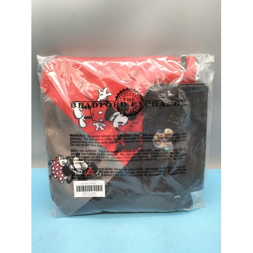 78 - New Bradford Exchange 'Micky & Minnie Mouse' Backpack Bag. 32cm x 32cm.