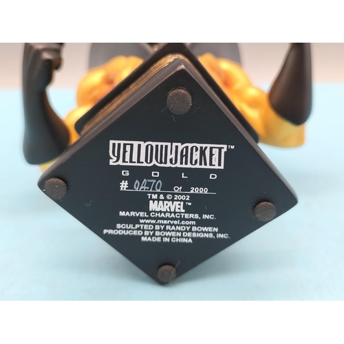 79 - Boxed Marvel Randy Bowen Design 'Yellow Jacket' Mini Bust. Limited Edition 470/2,000.