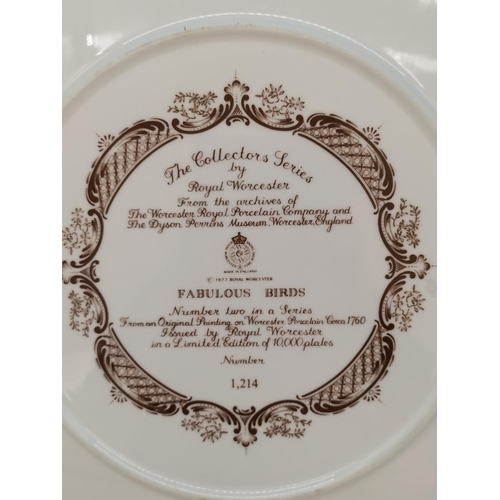 83 - Royal Worcester Limited Edition 1214/10,000 Fabulous Birds 27cm Plate plus Royal Doulton 'Islamic' P... 