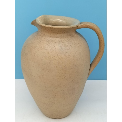 84 - Hillstonia Pottery Vase, Handled Jug and a Moira Pottery Jug. Tallest 30cm.