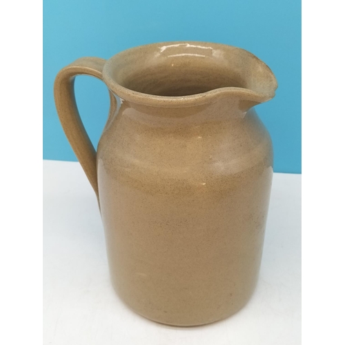 84 - Hillstonia Pottery Vase, Handled Jug and a Moira Pottery Jug. Tallest 30cm.