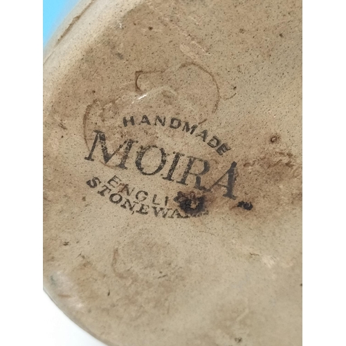 84 - Hillstonia Pottery Vase, Handled Jug and a Moira Pottery Jug. Tallest 30cm.