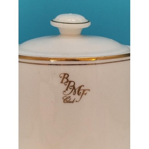 119 - Royal Doulton 21 Piece Coffee Set with the Logo 'BPMF Club' to include Demi Tasse Cups (6), Saucers ... 