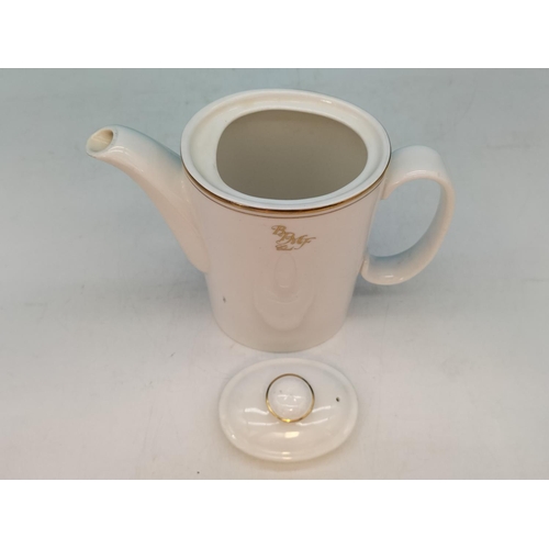 119 - Royal Doulton 21 Piece Coffee Set with the Logo 'BPMF Club' to include Demi Tasse Cups (6), Saucers ... 