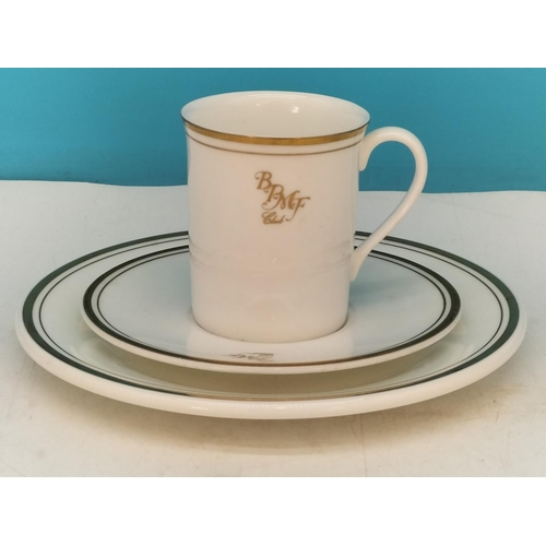 119 - Royal Doulton 21 Piece Coffee Set with the Logo 'BPMF Club' to include Demi Tasse Cups (6), Saucers ... 