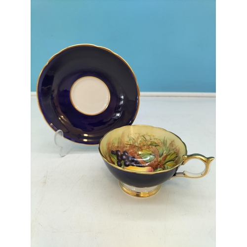 120 - Collection of Cabinet Cups and Saucers (6) to include Royal Worcester, Aynsley, Samuel Radford, Stan... 