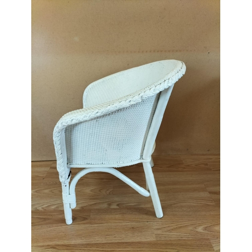530 - Oak Carved Magazine Rack/Table by Titchmarsh and Goodwin (51cm High, 50cm x 34cm) plus Child's White... 
