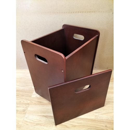 403 - Wooden Storage Box/Seat. 43cm High, 37cm x 29cm.