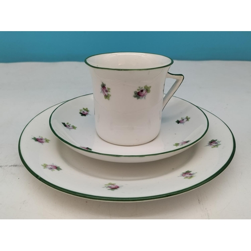 528 - Foley Art Pottery/Peacock Pottery 20 Piece Part Tea Set plus a Cream Jug in a Similar Pattern. Some ... 