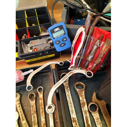 Toolboxes (3) with Contents to include OTC PocketScan Code Reader ...