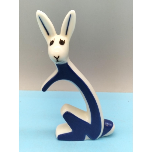 Royal Dux Porcelain 11cm Stylised Rabbit Figure