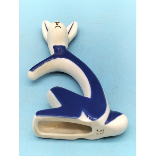 Royal Dux Porcelain 11cm Stylised Rabbit Figure