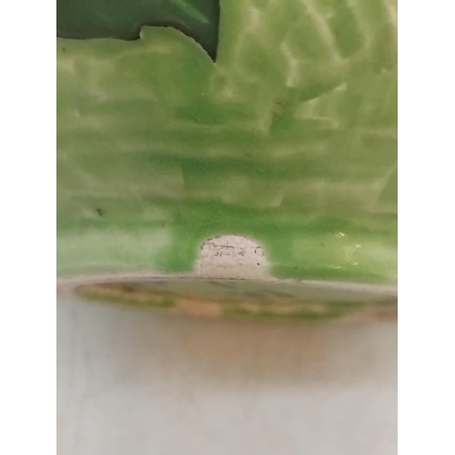 30 - Gustavsberg Sgraffito Art Nouveau Green on Green Floral Decorated 12cm Vase by Josef Ekberg. Signed ... 