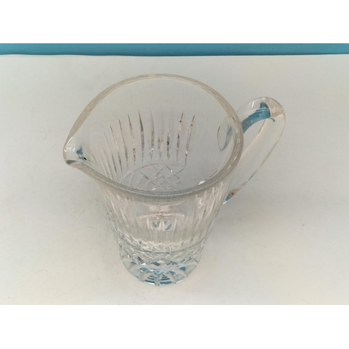 104 - Waterford Crystal Pitcher in the 'Maeve' Pattern plus a Glendore Pattern Candy Dish.