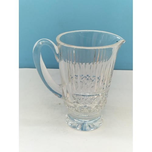 104 - Waterford Crystal Pitcher in the 'Maeve' Pattern plus a Glendore Pattern Candy Dish.