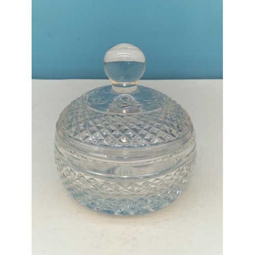 104 - Waterford Crystal Pitcher in the 'Maeve' Pattern plus a Glendore Pattern Candy Dish.