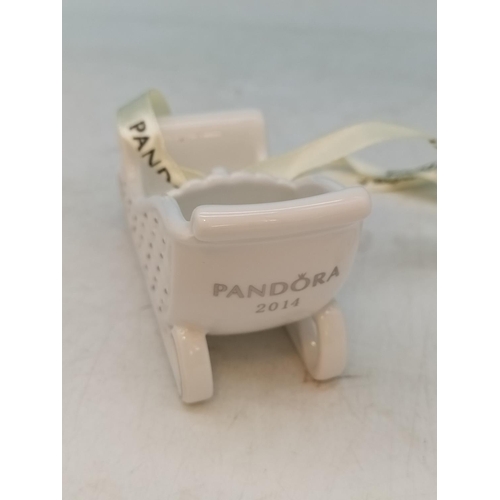 112 - Pandora 'Santa's Sleigh' Christmas Decoration 2014.