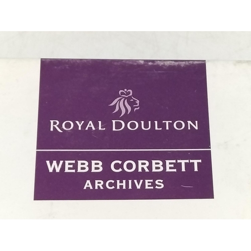 125 - 2 x Boxed Royal Doulton Webb Corbett Archives Set 0f 2 Wine Glasses.