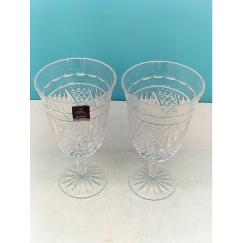 125 - 2 x Boxed Royal Doulton Webb Corbett Archives Set 0f 2 Wine Glasses.