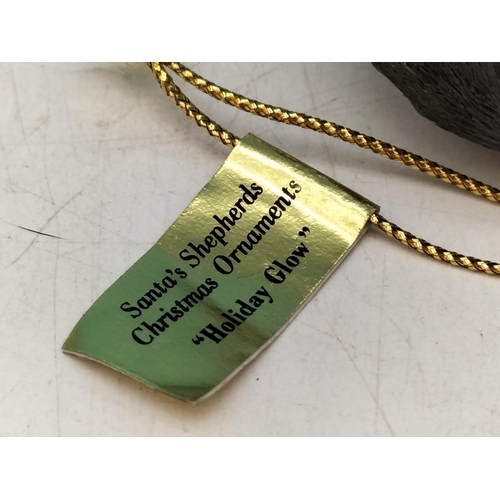 145 - Danby Mint 'German Shepherd' Christmas Tree Ornaments (5). One A/F to Tail.