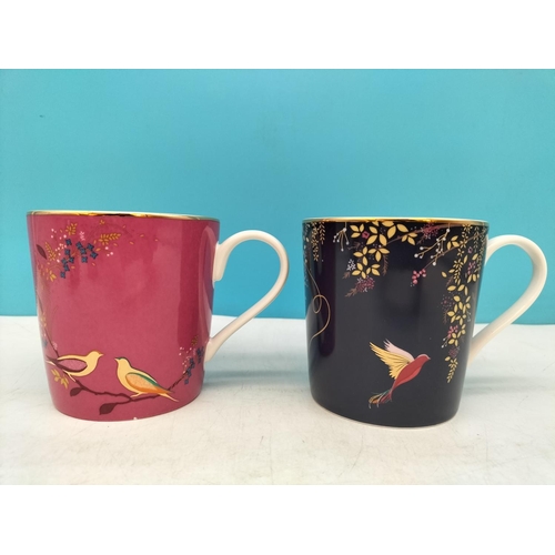 157 - Boxed Sara Miller for Portmeirion Set of 4 Mugs.
