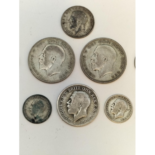 86 - Collection of Pre 1947 .500 Silver Coins (49 Grams) plus 2 x .750 Silver Moroccan 100 Francs Coins (... 