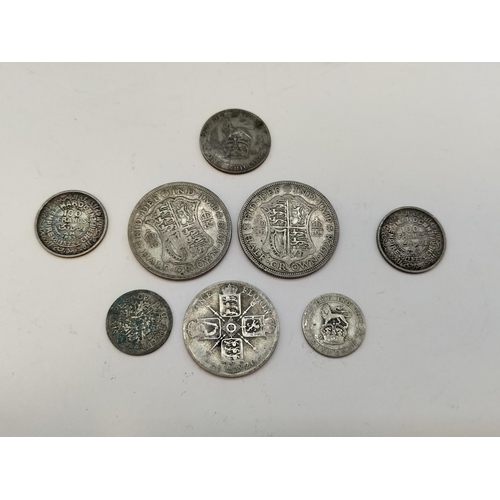 86 - Collection of Pre 1947 .500 Silver Coins (49 Grams) plus 2 x .750 Silver Moroccan 100 Francs Coins (... 