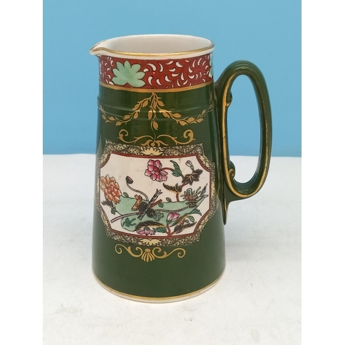 95 - c1900 Ashworths Ironstone Jugs (2), One Lidded. Tallest 25cm has Hairline Crack.