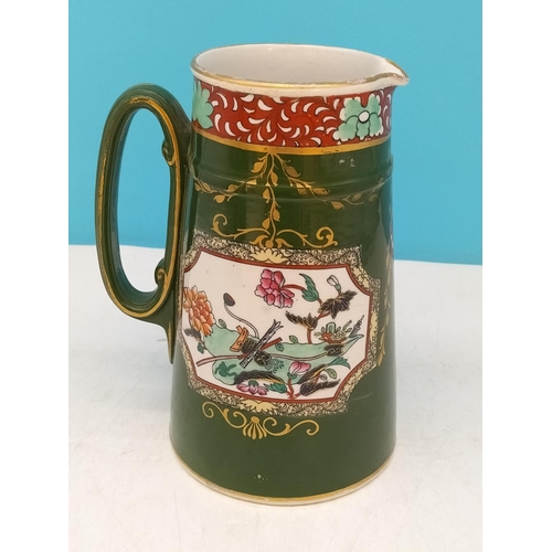 95 - c1900 Ashworths Ironstone Jugs (2), One Lidded. Tallest 25cm has Hairline Crack.