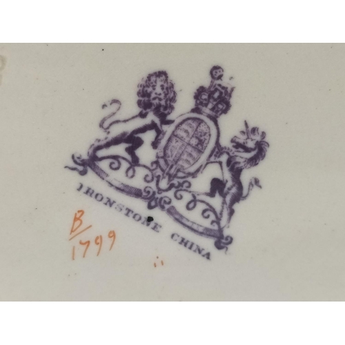 95 - c1900 Ashworths Ironstone Jugs (2), One Lidded. Tallest 25cm has Hairline Crack.