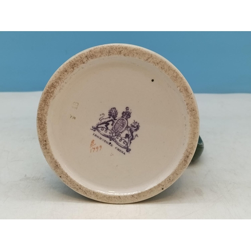 95 - c1900 Ashworths Ironstone Jugs (2), One Lidded. Tallest 25cm has Hairline Crack.