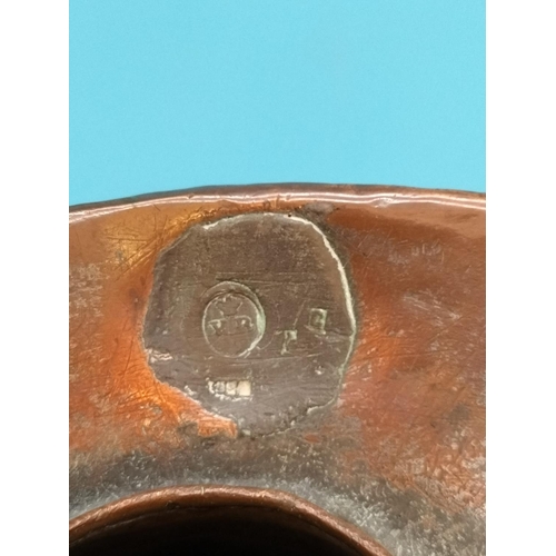 115 - Victorian Copper 1 Gallon Haystack Jug. 27cm Tall.